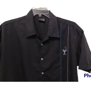 Steady Last Call Embroidered Martini Shirt XL